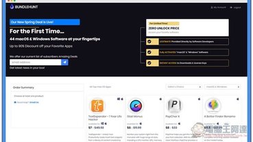 44 款付費 Windows、Mac 專業軟體最低不到 1 折就能入手，BundleHunt 最新超殺促銷