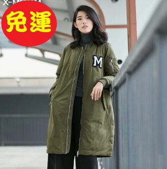 加厚棉質女款秋冬推薦防寒出國軍裝外套2色300e19【Brag Na義式精品】