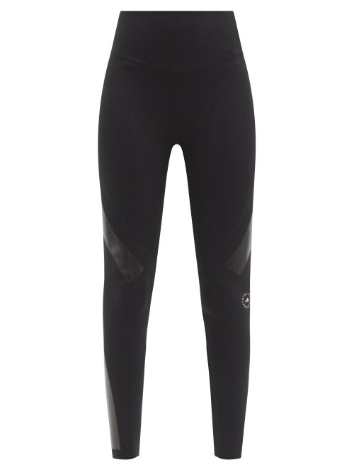 Adidas By Stella McCartney - Adidas by Stella McCartney's black SupportCore leggings are aptly shape