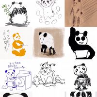 みんなでパンダのカレンダー作ろう🐼