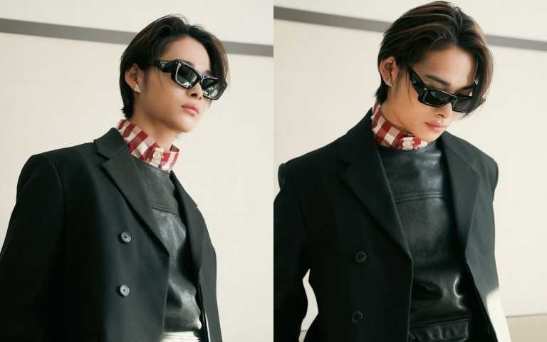 大勢韓國後起新秀的男團 ENHYPEN日籍團員NI-KI就戴上了Prada 的太陽眼鏡系列。Prada 三角logo設計太陽眼鏡，戴有稜角和幾何感，絕對是本季最佳流行創新設計。（圖／ENHYPEN ig）