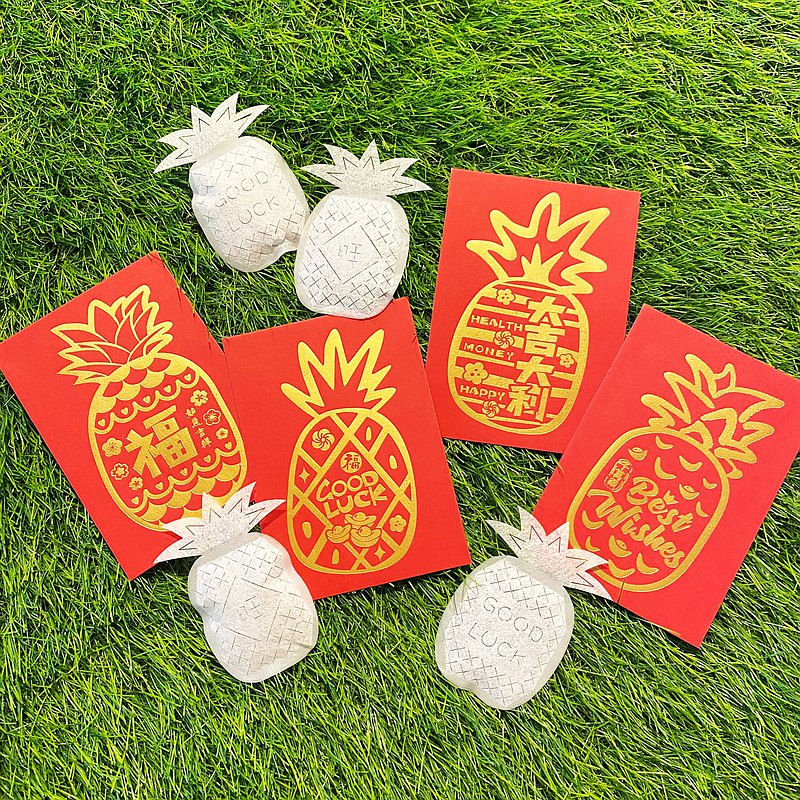 【創意茶包】許你一個旺來(共4個小紅包袋+8個旺來造型茶包)