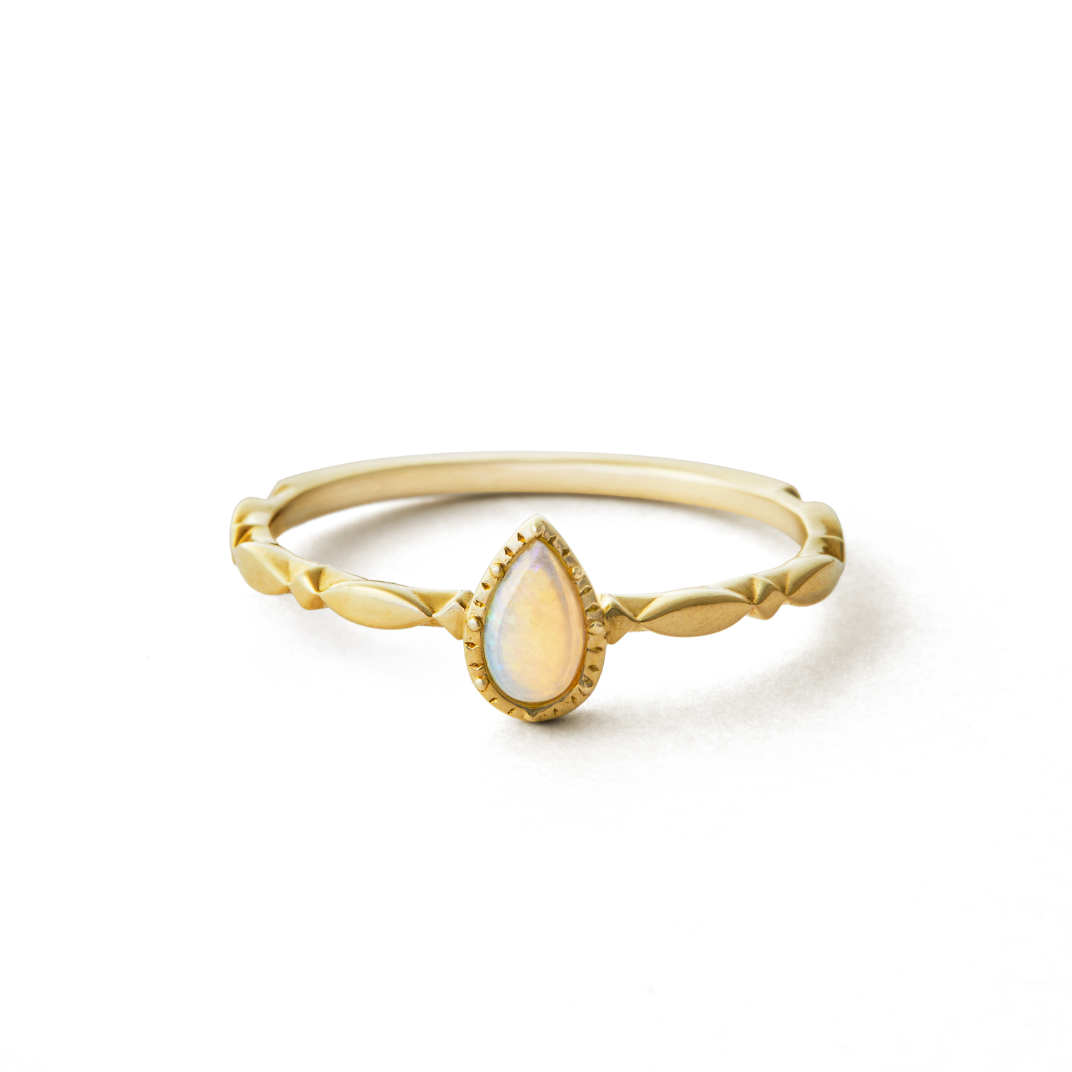 NOJESS 10K蛋白石戒指