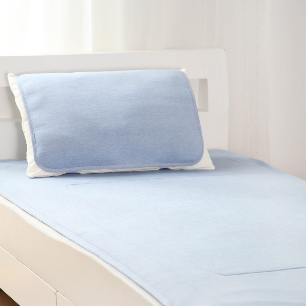 【日本irodori 一路多利】2件組 超冷感保潔墊+超冷感枕墊(單入)/涼感達業界最高Q-MAX值高達0.485