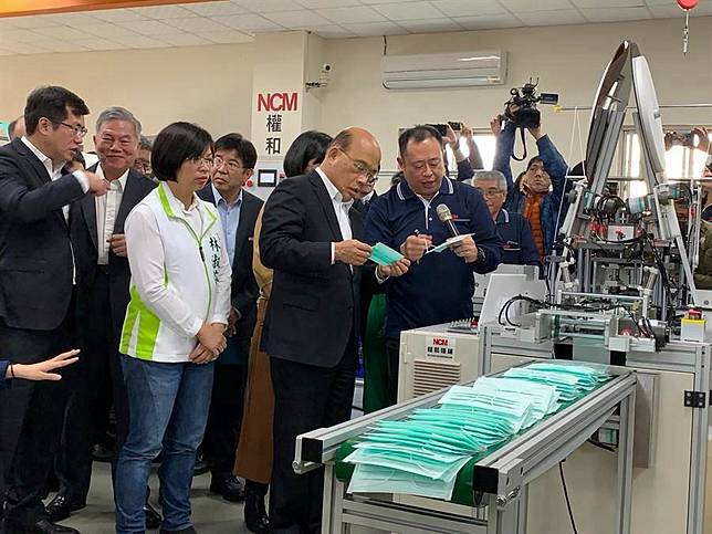 蘇貞昌：高中以下由教育部供給口罩 供緊急備用