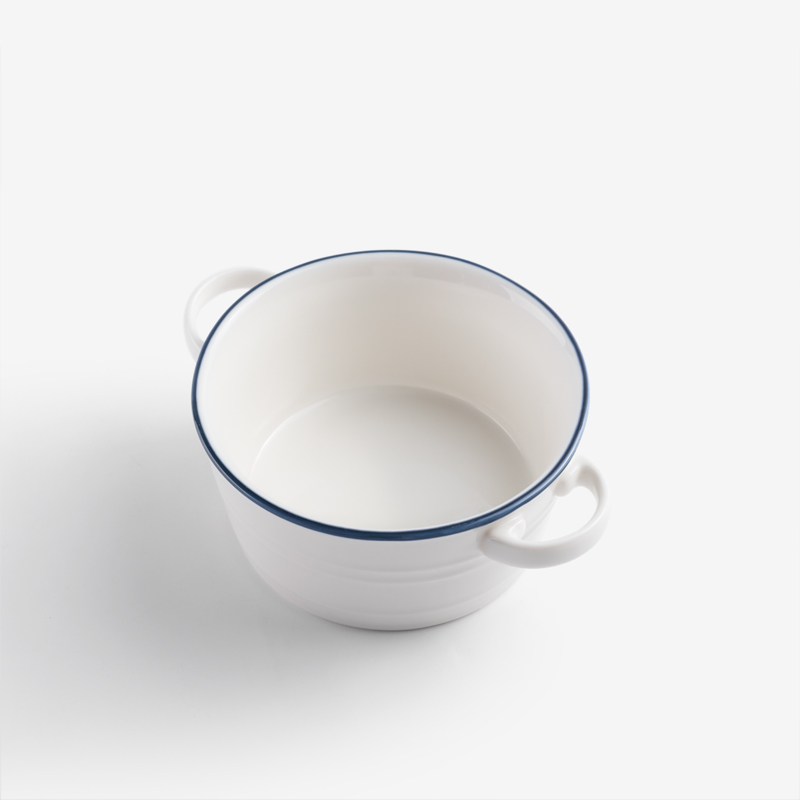 WAGA 鄉村珐瑯 12cm 陶瓷圓型雙耳烤鍋｜單品