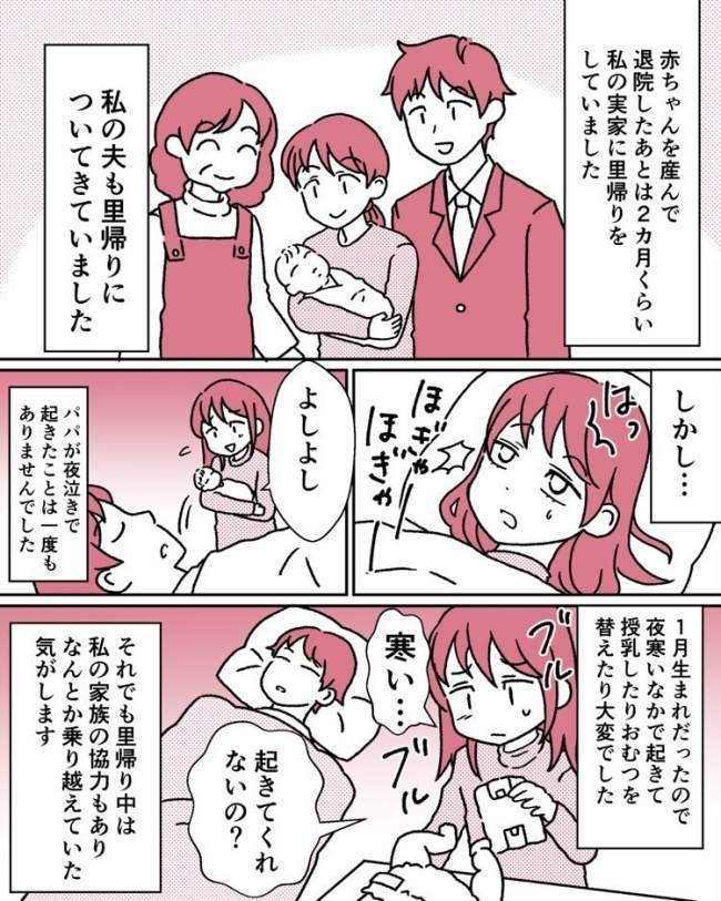 爆睡する夫にイラッ アラームでは起きるのに娘の声では全然起きなくて ベビーカレンダー