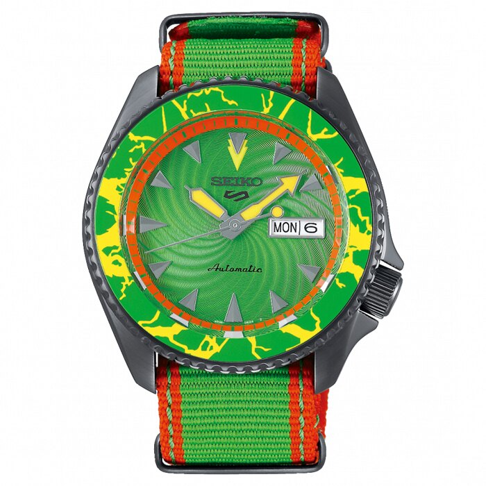 SEIKO 5 Sports 限量快打旋風聯名大自然戰士布蘭卡機械錶/42.5mm SRPF23K1(4R36-08T0G)