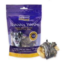 海洋之星FISH4DOGS 營養潔齒點心-魚皮香蕉(100g)-2入組