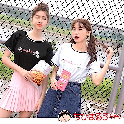 櫻桃小丸子運動會高含棉大野杉山足球賽圓領上衣-OB大尺碼