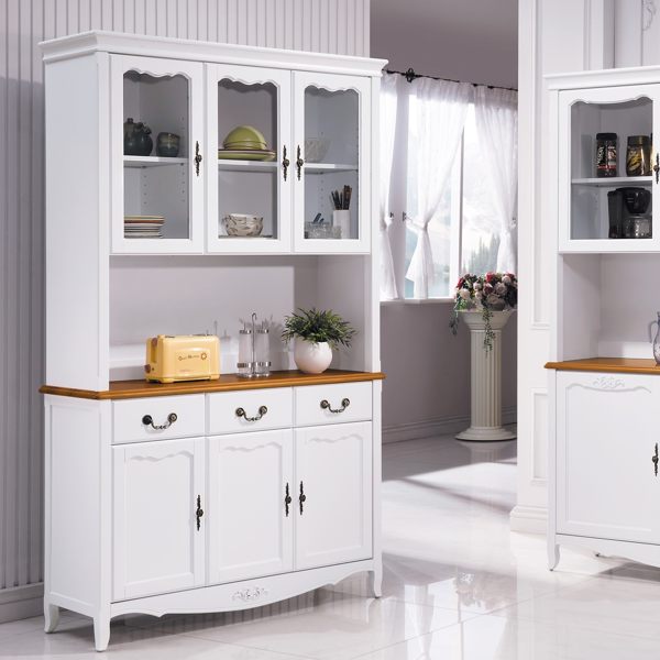 OB004-艾拉鄉村4尺餐櫃/書櫃(19HY2/B402-01)【DD House】