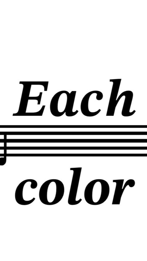 Each color