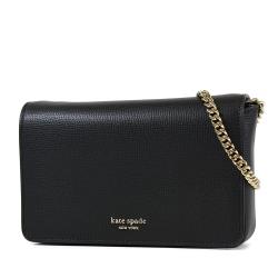 ◎質感牛皮荔枝紋|◎外出實用小包|◎包款立體有型品牌:KateSpade品牌定位:國際精品背法:斜背/側背包款:斜背包/側背包顏色:黑色系外層材質:牛皮適用性別:女生開口方式:磁釦/壓釦式尺寸-長X寬