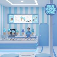Blue phone cone