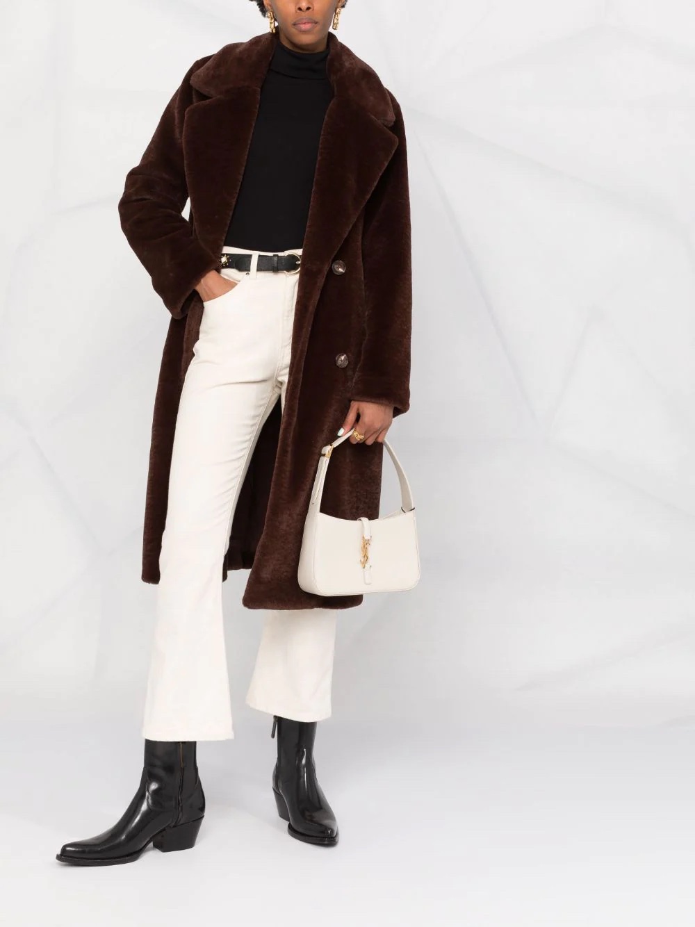 Saint Laurent 5A7 logo-plaque shoulder bag