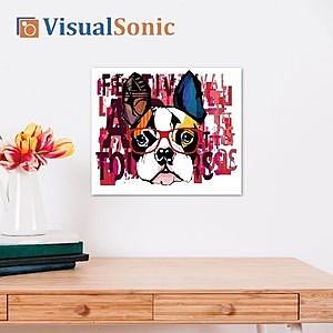 超薄藍牙畫布音箱，居家裝飾藝術，聲音播放