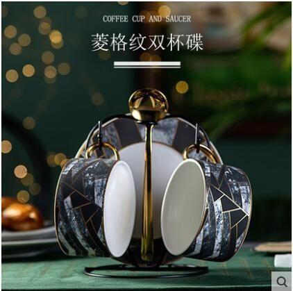 北歐式咖啡杯碟套裝陶瓷英式下午茶茶具套裝西式紅茶杯子杯具家用