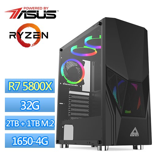 ● AMD Ryzen-7 5800X 八核心處理器● 華碩 PRIME B550M-A (WI-FI) 主機板● 16G DDR4-3200 *2 高速記憶體● 2TB 硬碟● 1TB M.2 SS