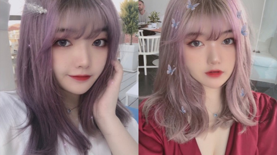 特殊髮色1：霧藍色霧灰色亞麻金