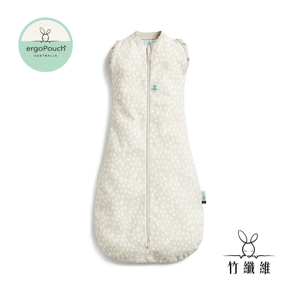 ergoPouch二合一舒眠包巾採用獨特專利設計提高包巾使用便利性再也不需繁瑣的包覆步驟讓襁褓中的嬰兒擁有更安穩的睡眠並可輕鬆轉換為防踢背心用途，延長產品使用期間!此款為0.2T竹纖維材質，竹纖維+有