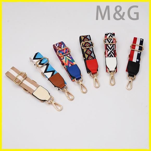 包包鍊條寬包帶寬肩帶配件斜挎包包帶子女包背帶尼龍七彩背包單買肩帶百搭