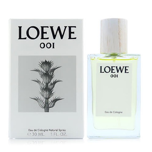 LOEWE 001中性古龍水30ml香調：綠葉調前調：香檸檬 檸檬 橘子 生薑中調：橙花 鳶尾花後調：零陵香豆 檀香木 麝香屬性：中性香保存期限：5年；製造日期、有效日期請詳見實物商品外盒標示使用方法