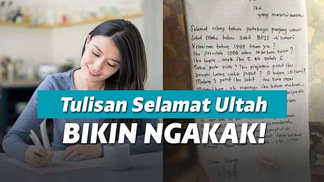 Ucapan Selamat Ulang Tahun Ibu Ke Anaknya Bikin Ngakak