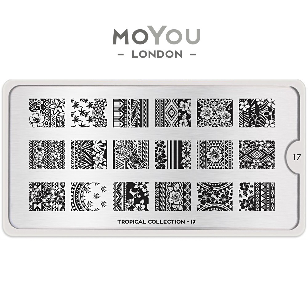 MoYou指彩印花_Tropical熱帶風情MoYou-London Nail Art Image Plate Tropical Collection像巴西里約這樣的城市，讓人想到熱情的嘉年華。像夏威