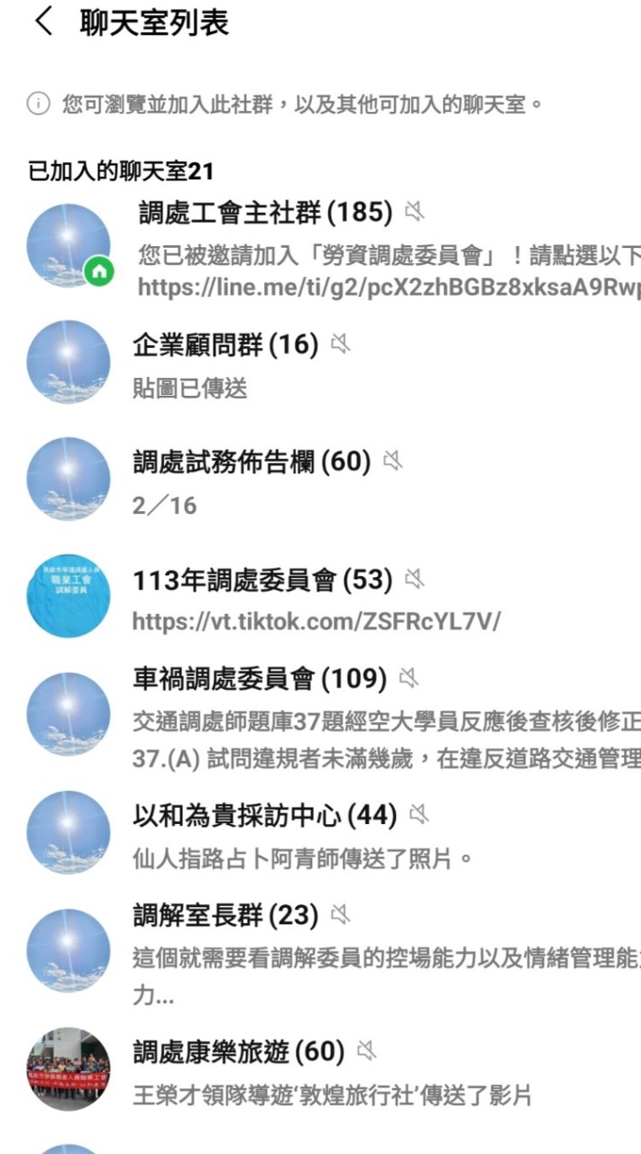調處職業工會主社群