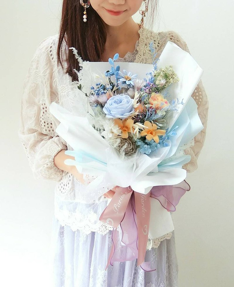 【畢業花束】- 不凋花乾燥花-盛夏夏天陽光祝福花束/早鳥預購