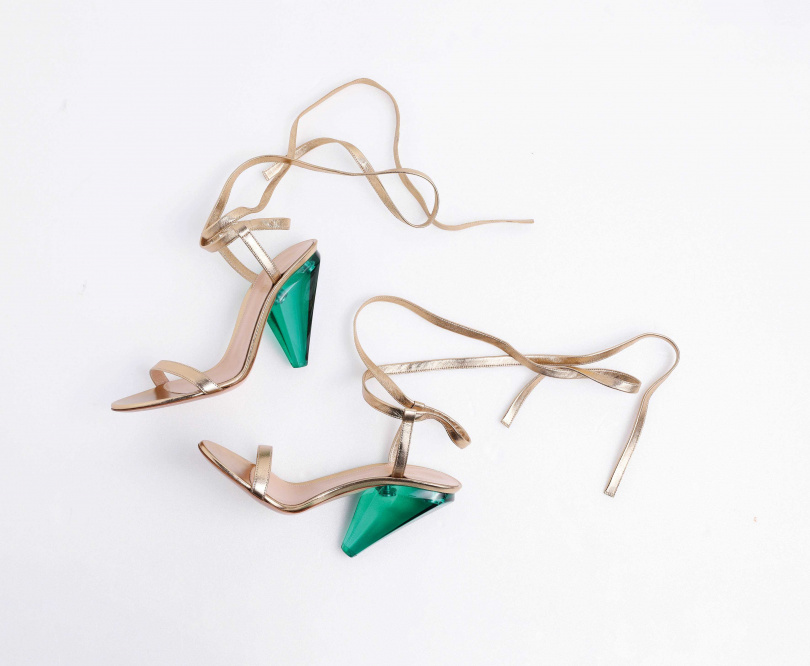 sergio rossi 高跟鞋／已絕版。（圖／戴世平攝）