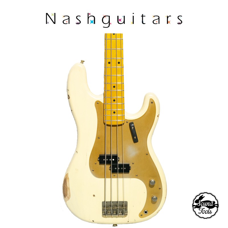 Nashguitars PB57 Mary Kaye White 客製仿舊貝斯【桑兔】