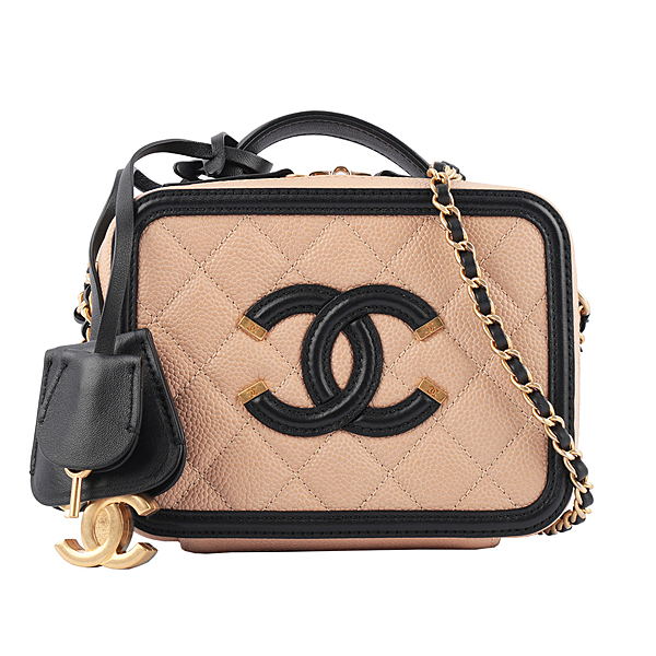 品牌：CHANEL 狀況：二手(9.5成新) 顏色：駝/黑色