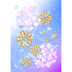 全運気アップ♥幸運のクローバーと紫陽花