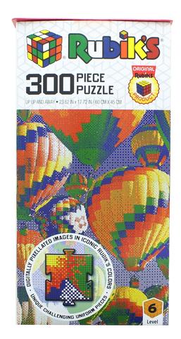 Put your skills to the test with Rubik's brand jigsaw puzzles with trademarked, square die-cut piece