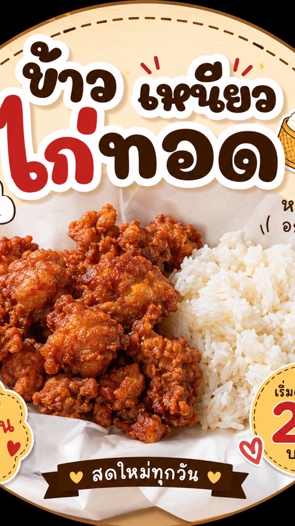 ข้าวเหนียวไก่ทอด สปริงโรลสลัดโซนราชภัฏนครปฐม มอศิล