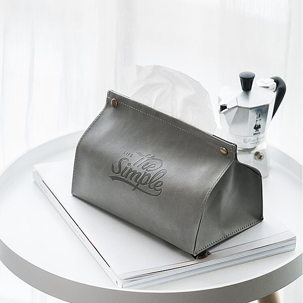 述物原創 北歐ins抽紙盒紙巾盒客廳餐桌家用歐式車載收納紙巾袋子