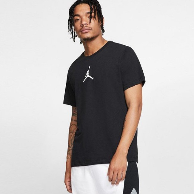 NIKE JORDAN JUMPMAN 男裝 短袖 休閒 喬丹 基本 純棉 黑 【運動世界】 BQ6741-010