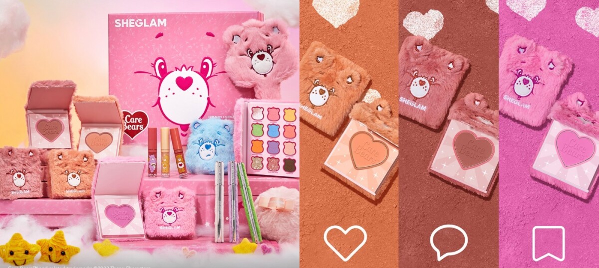 2023最新話題聯名彩妝5：SHEGLAM × CareBears