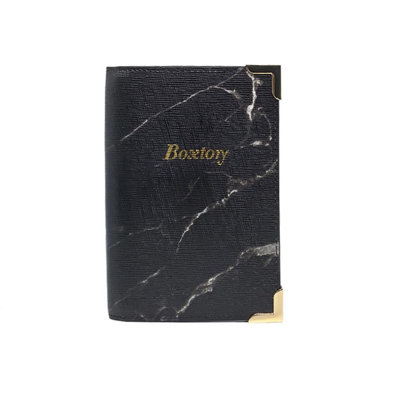 黑色大理石紋護照套