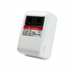 ◎可供給自國外買回須使用220V~240V的電子裝備品。|◎請勿使用耗電量在50W以上之電子或電器用品。|◎例如：電視、電烤箱、吹風機、冰箱、電熱器等，以免負荷超過而使昇壓器燒毀。商品名稱:KINYO