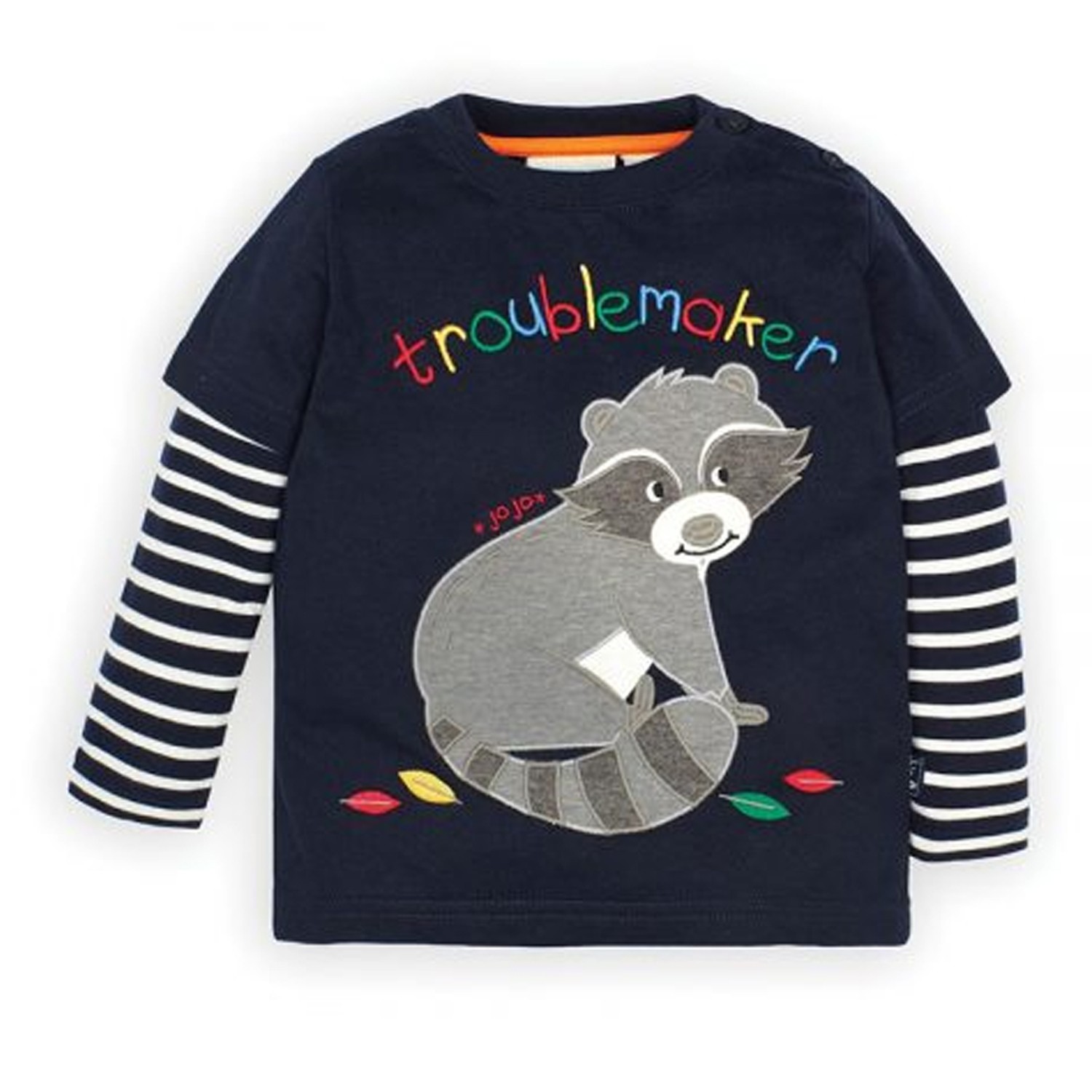 英國國民童裝品牌，全球熱銷。100％純棉，超優質感，柔軟舒適。可愛動物圖騰設計，超受歡迎。肩部有鈕扣開口，方便穿著。可搭配同品牌褲子，質感帥氣並吸引目光