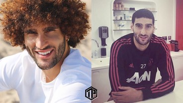 Marouane Fellaini 捨棄「爆炸頭」形象，換成平實短髮！