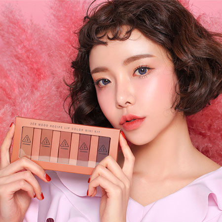 韓國 3CE 限定組合 微醺玫瑰霧色唇膏 Mini款 1.5g*5 Mood Recipe 霧面 唇膏 口紅 3CONCEPT EYES