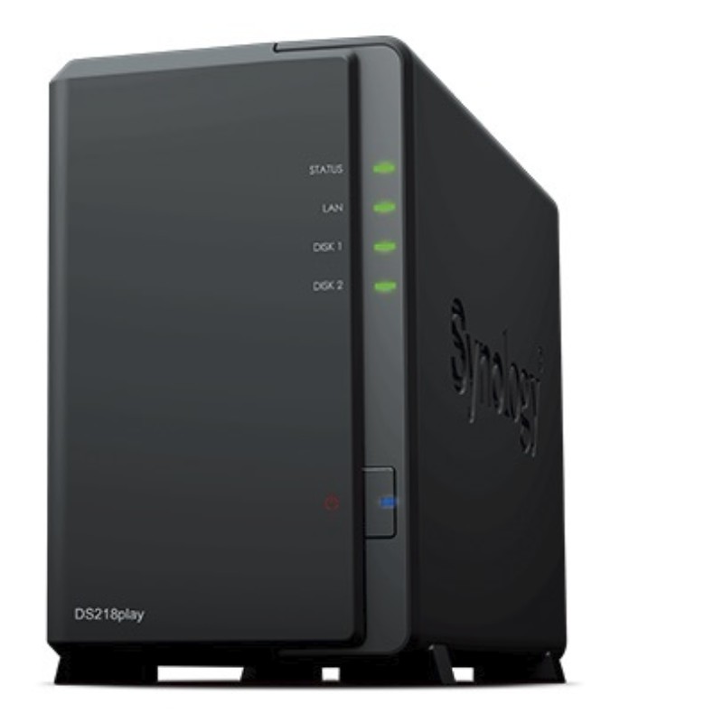★ 實體店面 可以面交取貨 現場選購硬碟 歡迎聊聊詢問Synology 群暉科技 DiskStation DS218play NAS (2Bay/Realtek/1GB) 網路儲存伺服器(不含硬碟)★