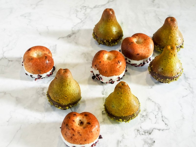 抹茶柚子蛋糕*3 蔓越莓白巧蛋糕*3