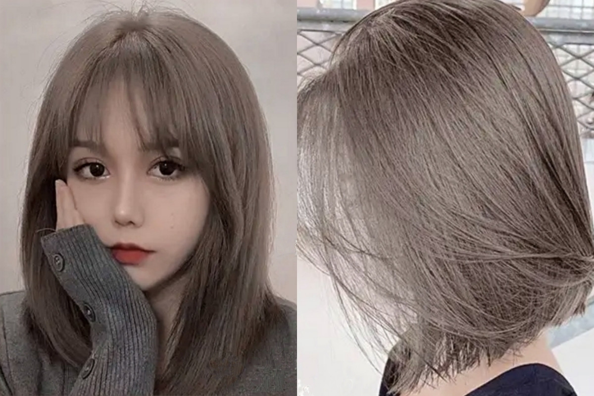 2022秋冬顯白灰調髮色推薦：煙燻灰棕色