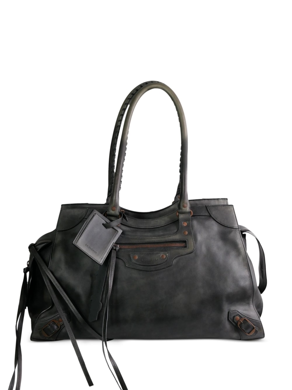 Balenciaga Pre-Owned - City travel bag - women - Leather/Calf Leather - One Size - Grey