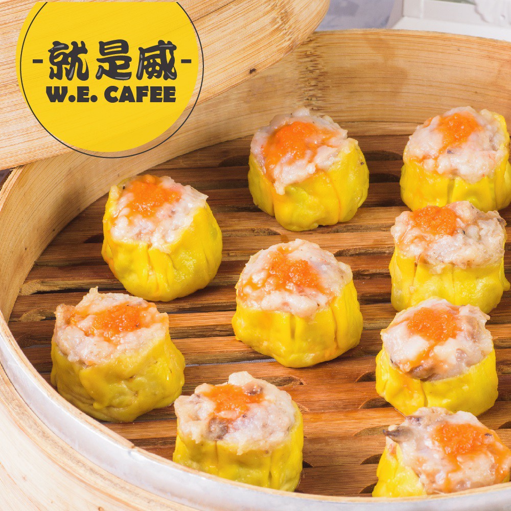 嚴選豬後腿三角肉 無色素、香料、甜味劑 純手工製造 皮薄餡多 1.商品組合/規格：【壽滿趣-就是威】藍帶五星私房港點(魚子燒賣12顆) 2.商品品名：魚子燒賣12顆 3.商品重(容)量：360g 4.