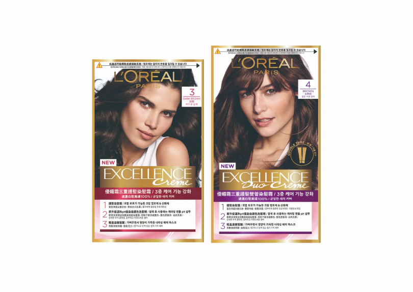 編輯推薦染髮霜： LOREAL PARIS優媚霜三重護髮雙管染髮霜／329元，特價280元 (屈臣氏髮類商品任選第2件7折)（圖／品牌提供）